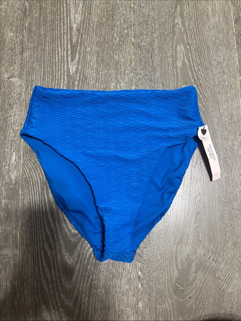Victoria's Secret Bright Blue High-Waist Bikini Bottom